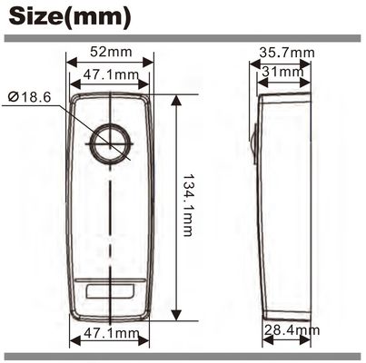 Wireless 30m Operating Distance Photocell Safety Beam Sensor CE FCC
