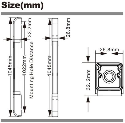 Infrared Light Curtain Sensor 1m 4 Beams