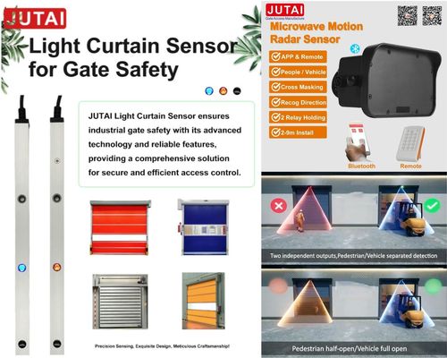 2m IP67 Industrial Safety Light Curtain For Automated Doors With Blanking Function