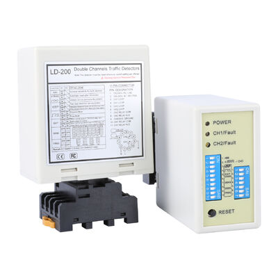 LD-200 Dual Channel Vehicle Loop Detector z zasięgiem 20-2000uh i mocą 110-240VAC do sterowania dostępem do parkingu
