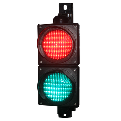 JUTAI JD112HF-C 100mm Czerwono-zielona sygnalizacja świetlna LED z ochroną IP65 do szlabanów parkingowych i kontroli dostępu